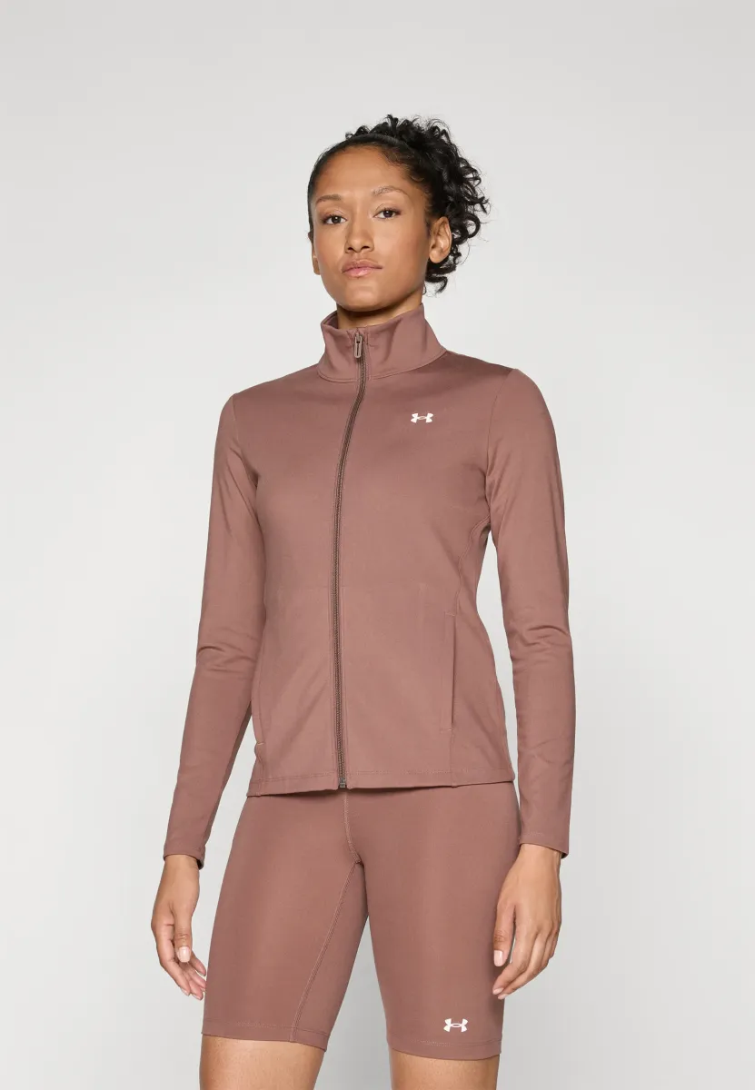 MOTION JACKET - Trainingsjacke - sierra taupe/white