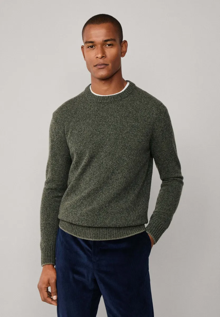 MOULINE CREW - Strickpullover - duck green