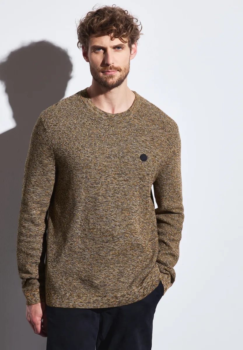 MOULINE STRUKTUR - Strickpullover - gelb