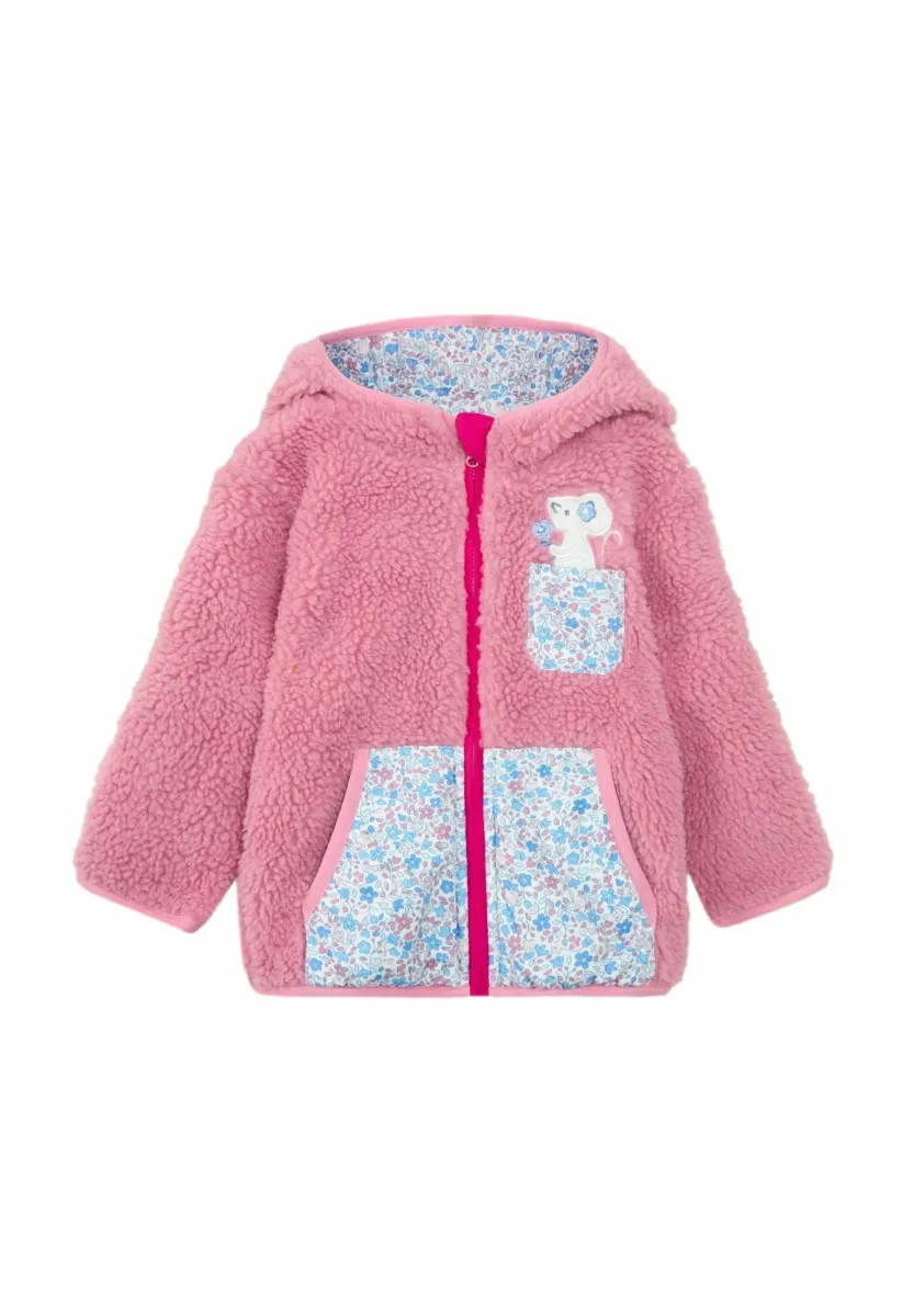 MOUSE APPLIQUÉ POCKET BORG-REGULAR FIT - Übergangsjacke - pink