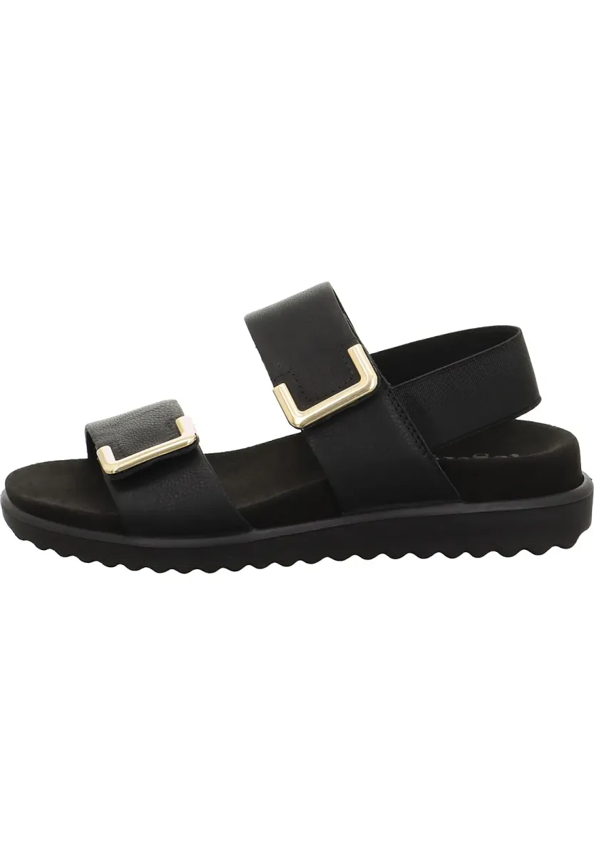 MOVE KOMFORT - Riemensandalette - schwarz