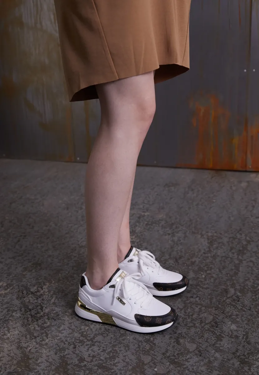 MOXEA - Sneaker low - white/brown