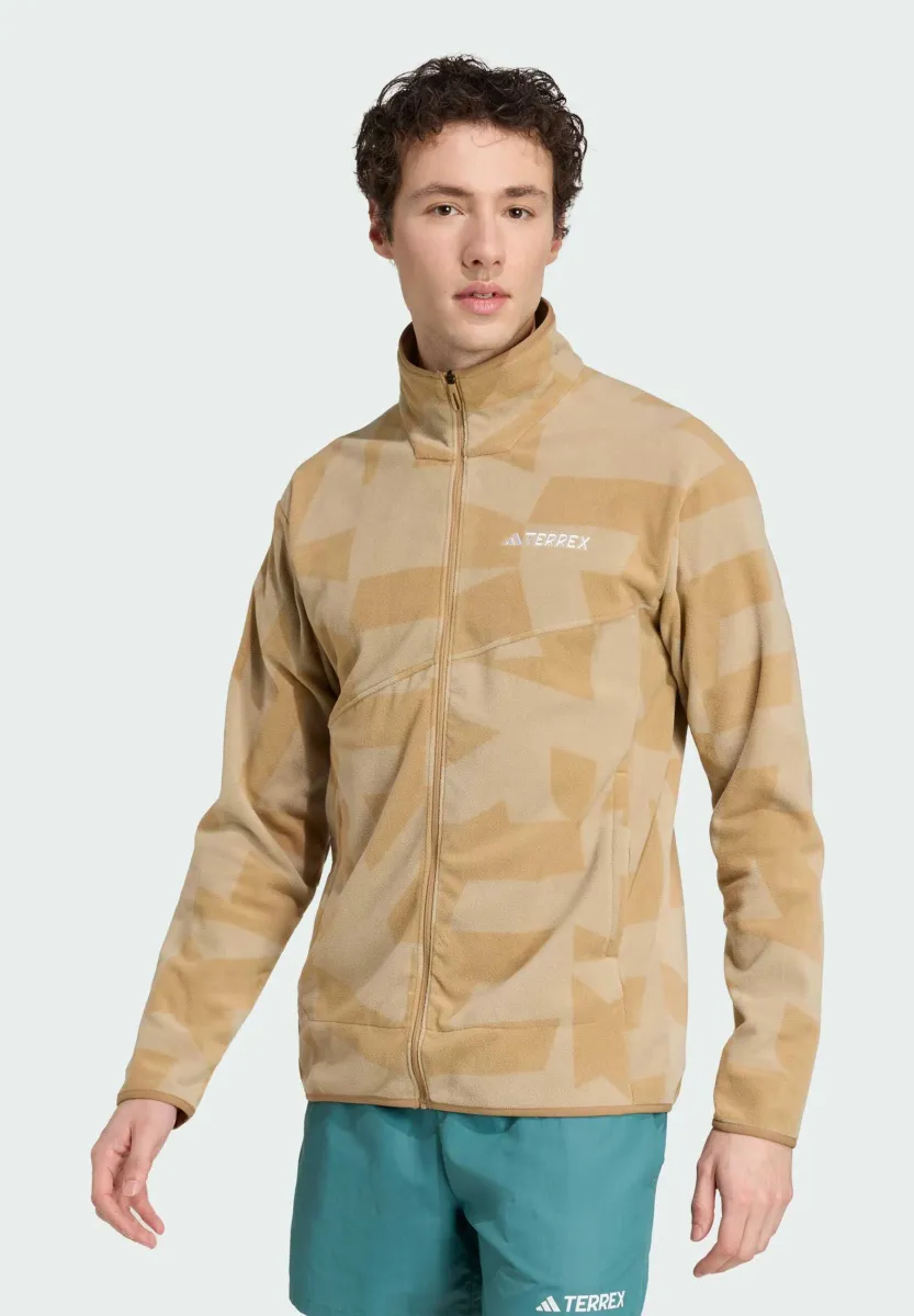 MT AOP  - Fleecejacke - cardboard   blanch cargo