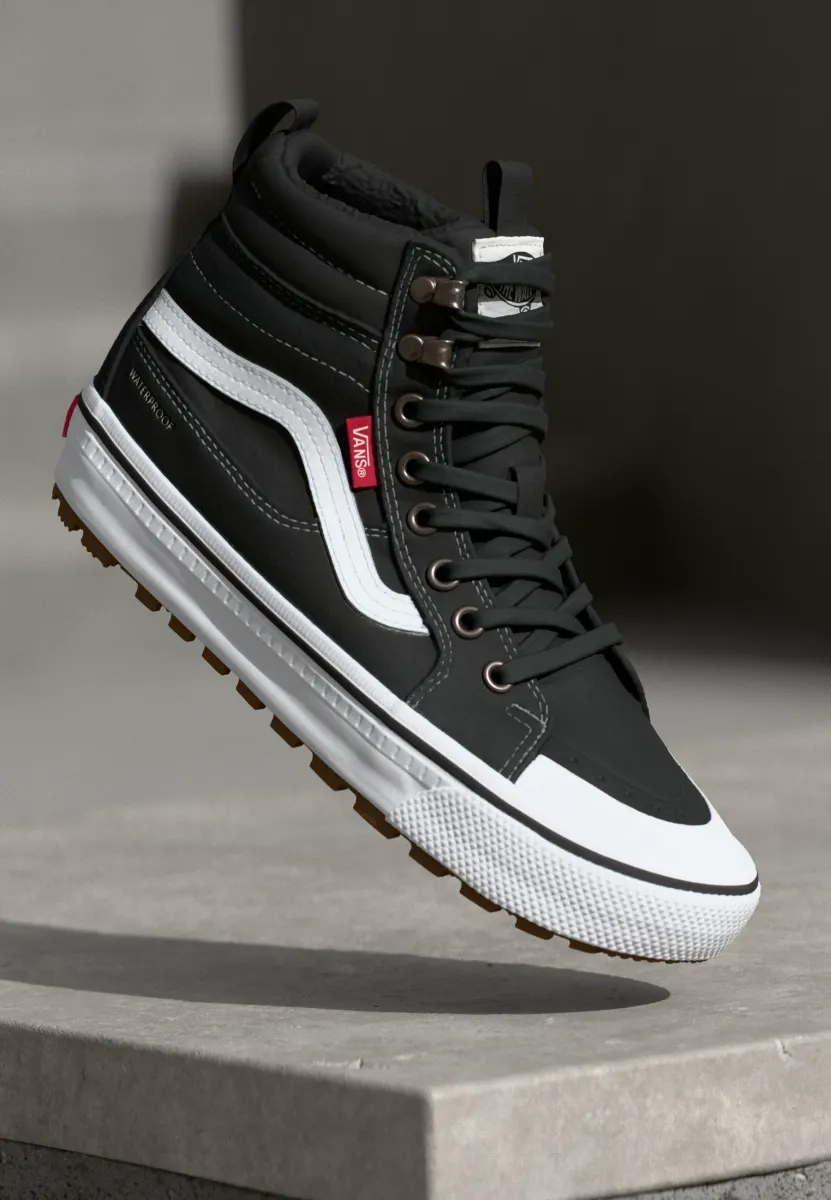 MTE SK8 HI WATERPROOF INSULATED UNISEX - Sneaker high - black/white