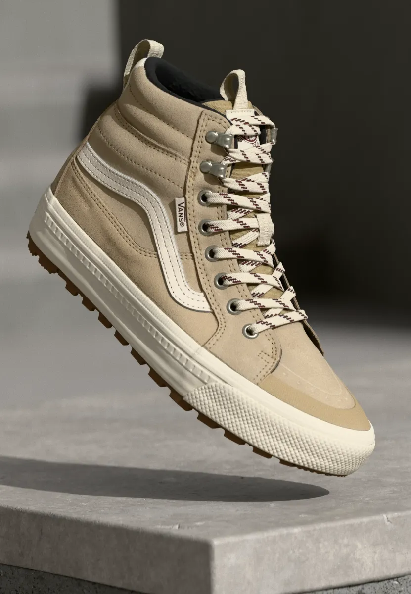 MTE SK8 HI WATERPROOF INSULATED UNISEX - Sneaker high - tan/white