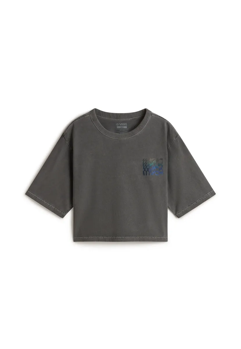 MTE WILDTHORN REFLECTIVE BOXY SHORT - T-Shirt print - black