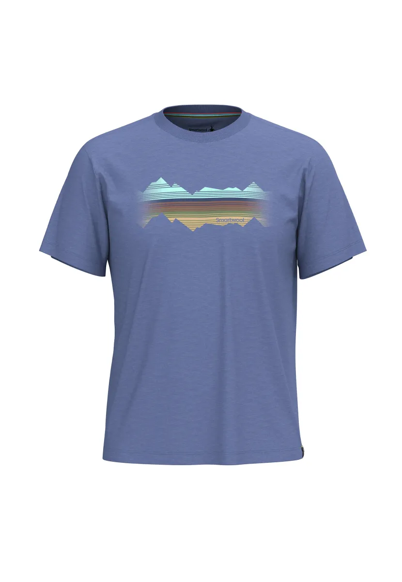 MTN HRZN S/S GRPH  - T-Shirt print - nightfall blue