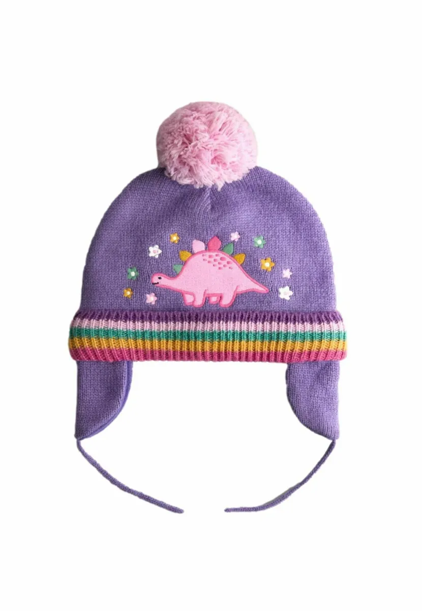 Mütze - lilac dino