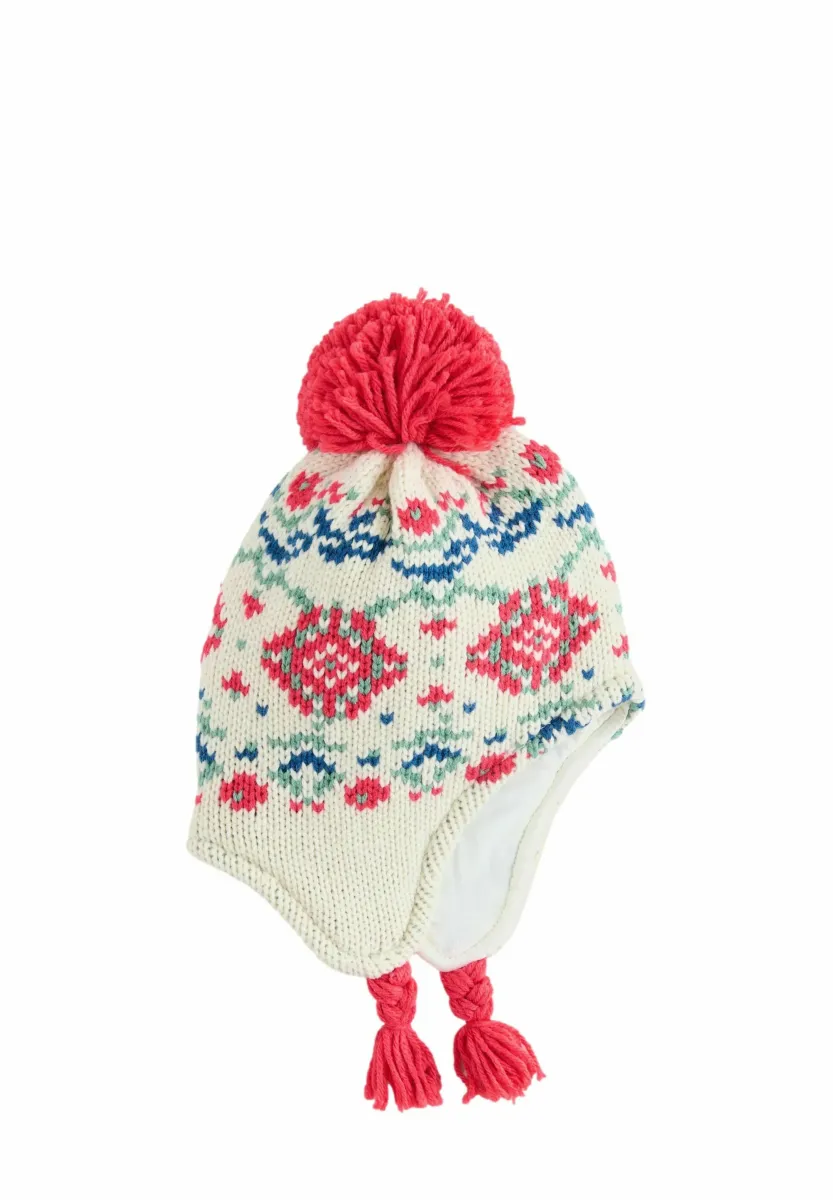 Mütze - red fairisle
