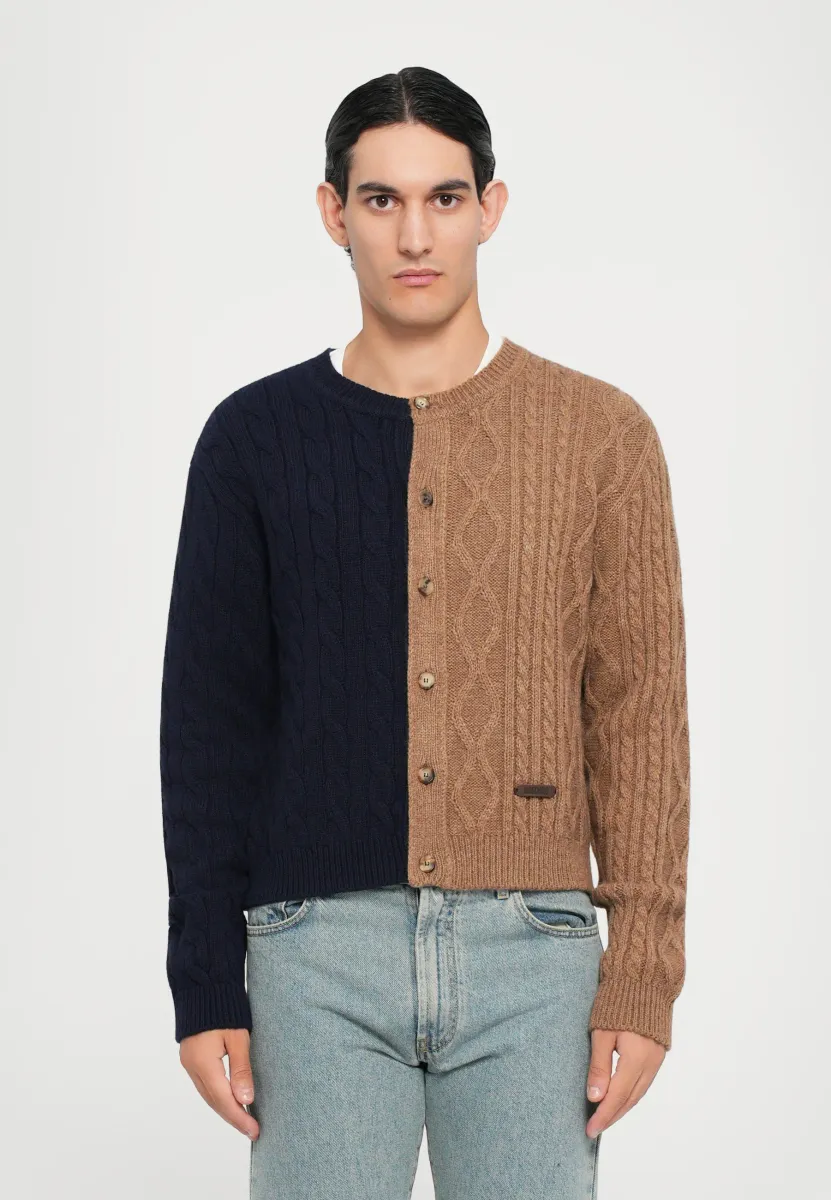 MULTI BUTTONS - Strickjacke - multi brown