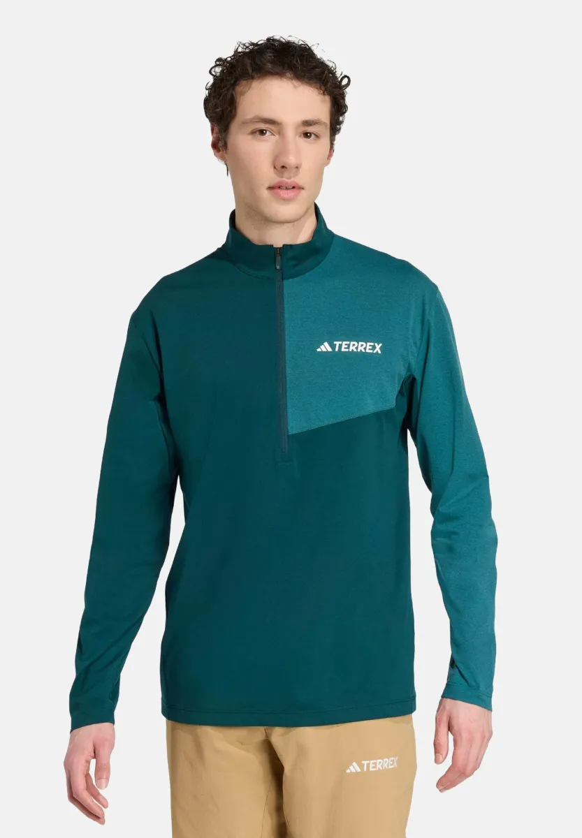 MULTI CLIMACOOL 1/2 ZIP LONG SLEEVE - Langarmshirt - aurora ivy   mystery green