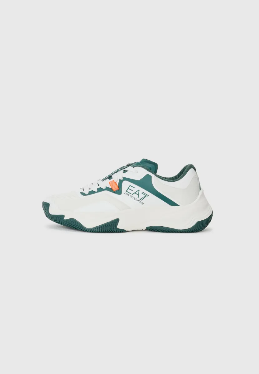 Multicourt Tennisschuh - white/ponderosa pine/orange fluo