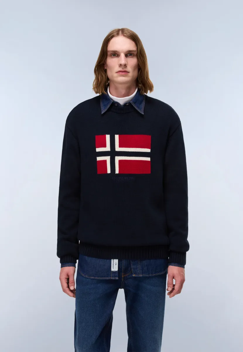 MURA - Strickpullover - blue marine