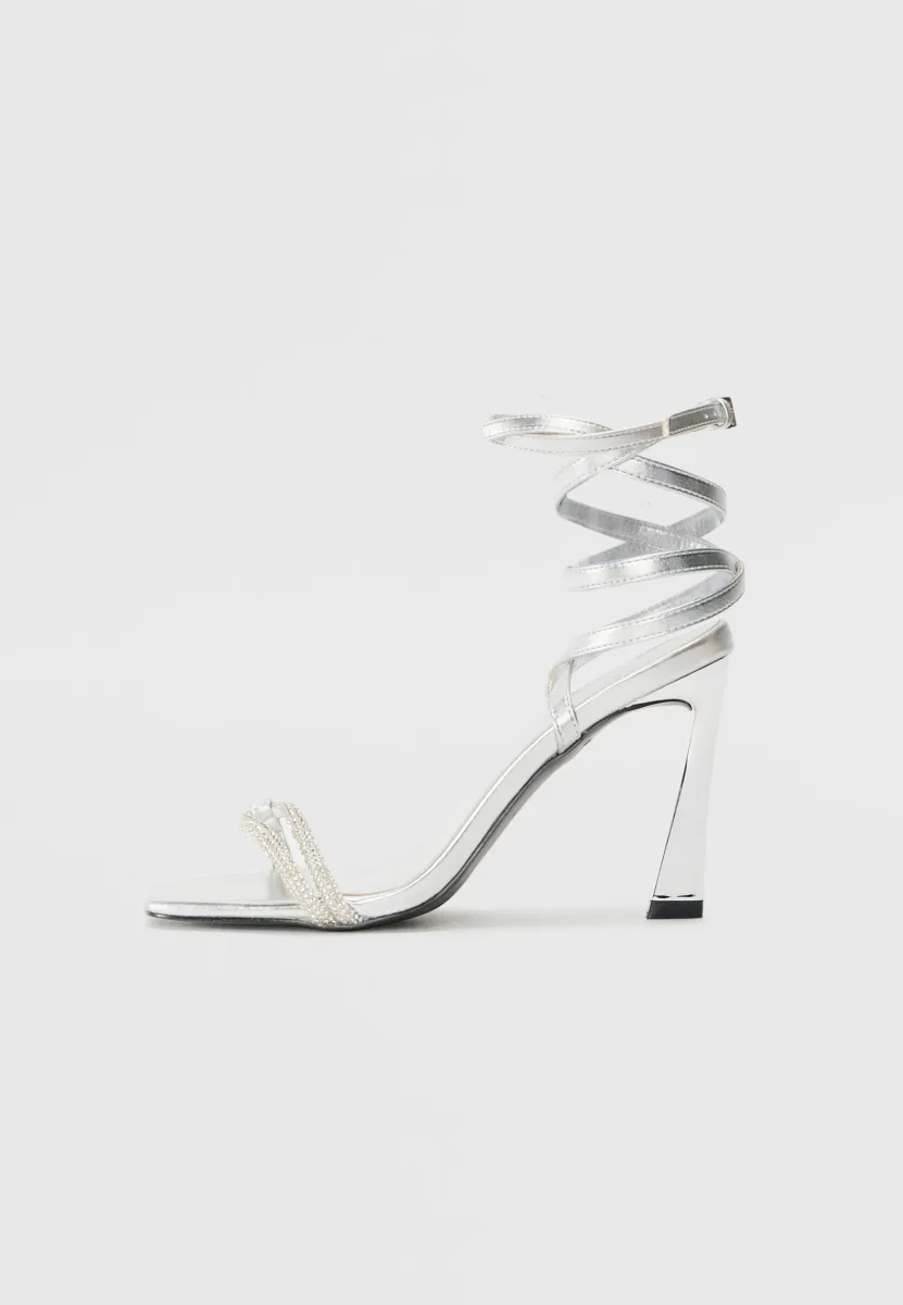 MURCIA - High Heel Sandalette - silver