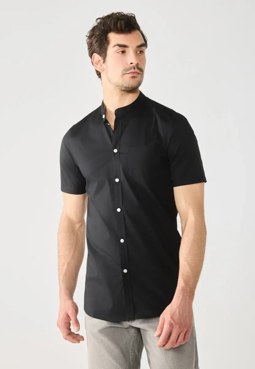MUSCLE FIT - Hemd - black