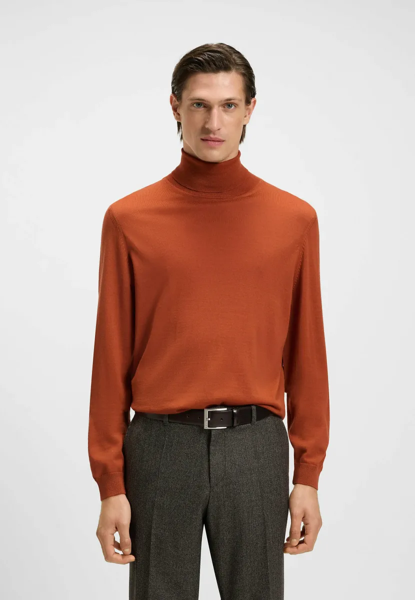 MUSSO-P - Strickpullover - dark orange nine