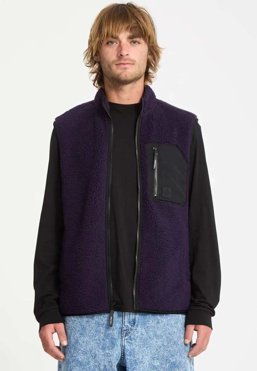 MUZZER FUZZAR - Weste - dark purple