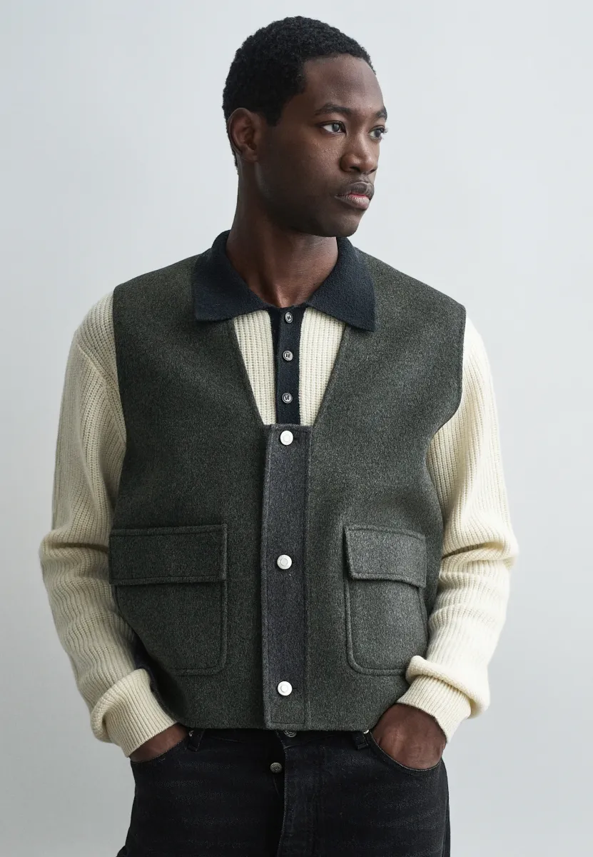 MYKEL - Weste - grey melange