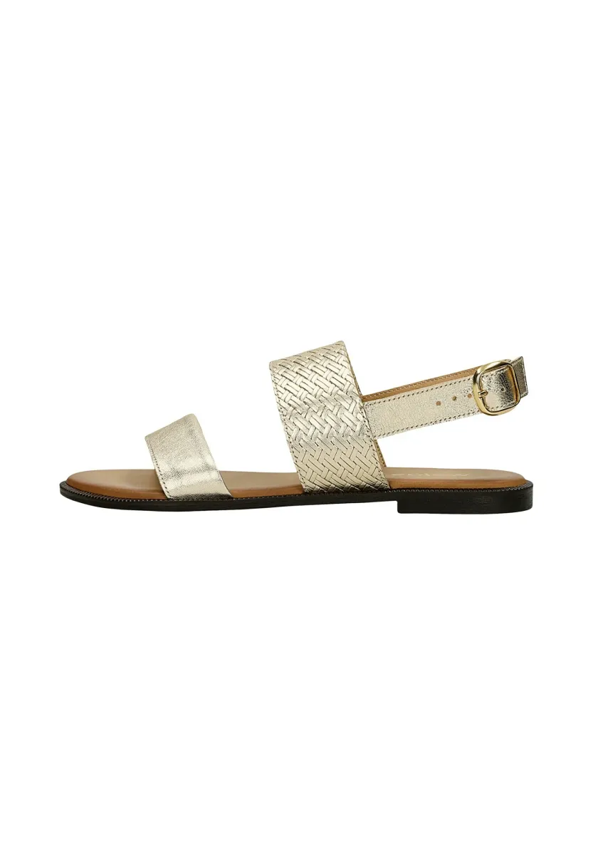 NA PŁASKIEJ - Riemensandalette - złoty