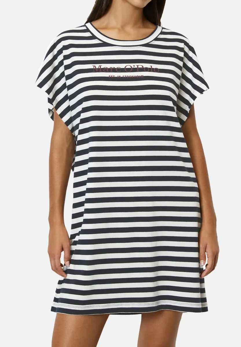 Nachthemd - dark navy stripe