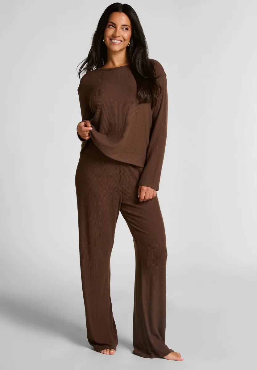 Nachtwäsche Hose - brown