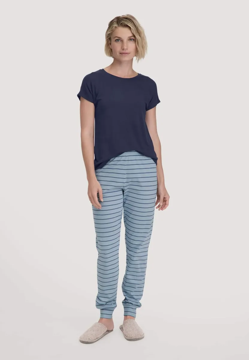 Nachtwäsche Hose - helles jeansblau