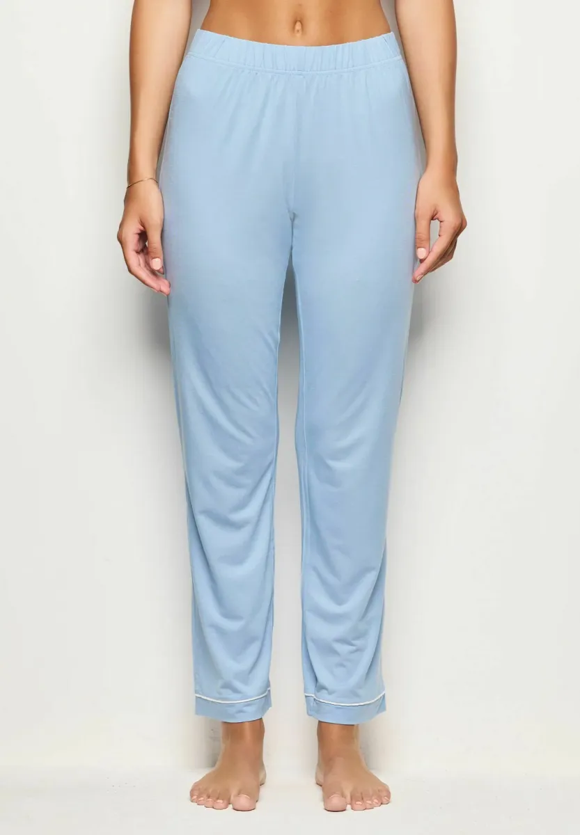 Nachtwäsche Hose - turquoise plain