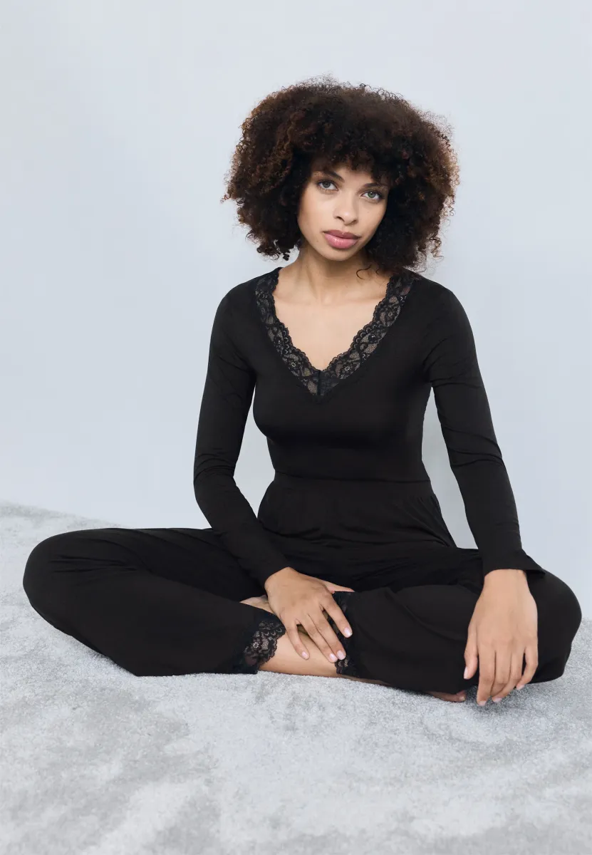 Nachtwäsche Set - black