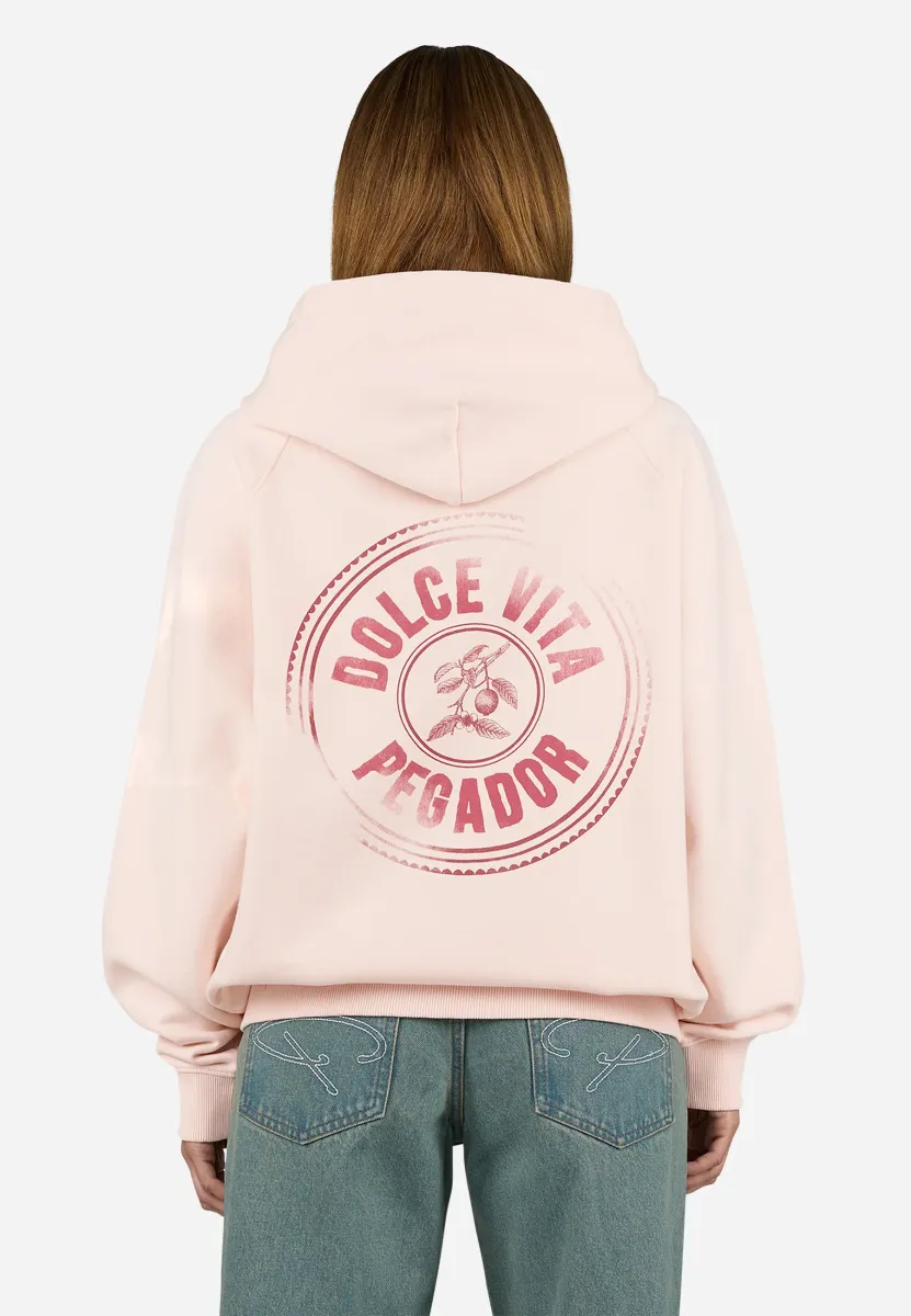 NADIA OVERSIZED RAGLAN SWEATJACKET - Sweatjacke - washed dusty rose