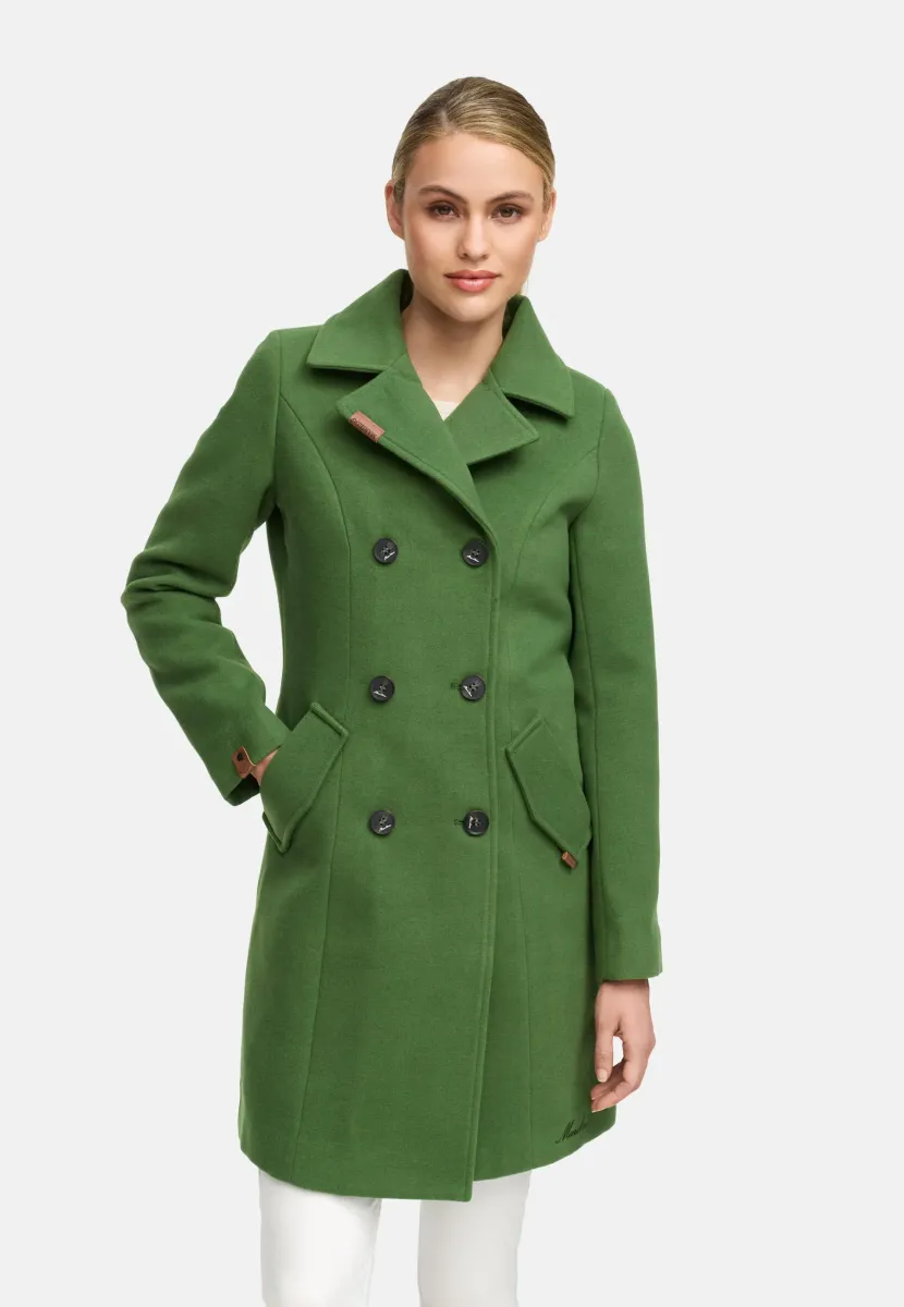 NANAKOO - Klassischer Mantel - pine olive