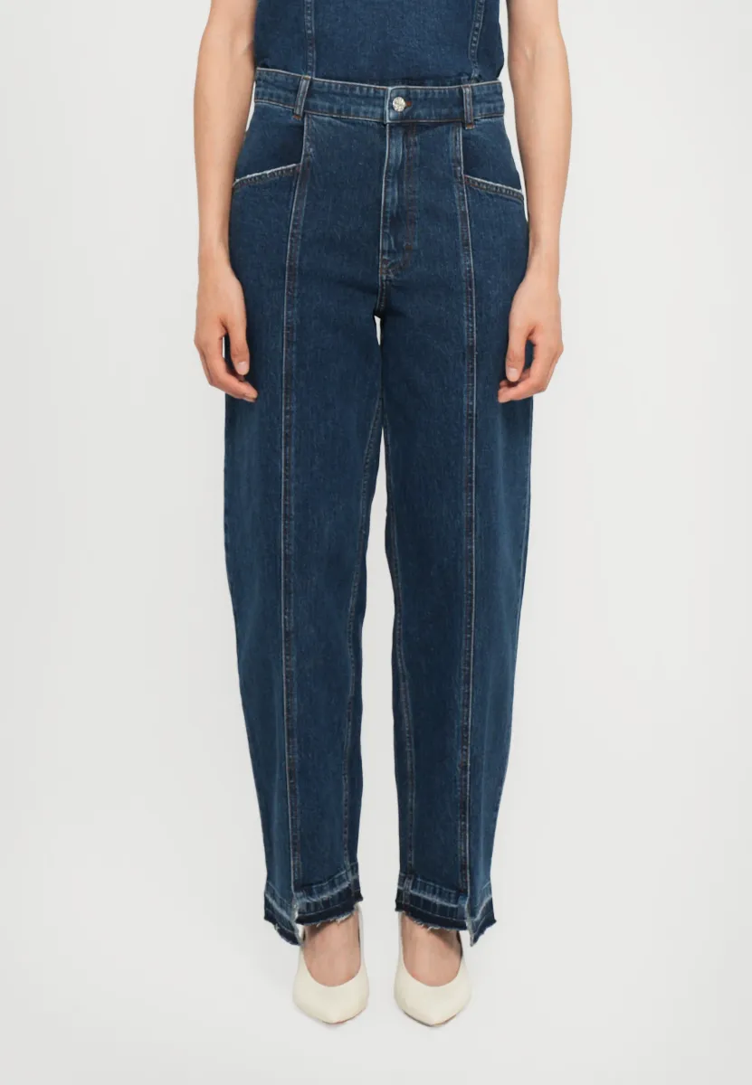 NANYA - Jeans Relaxed Fit - dark blue denim