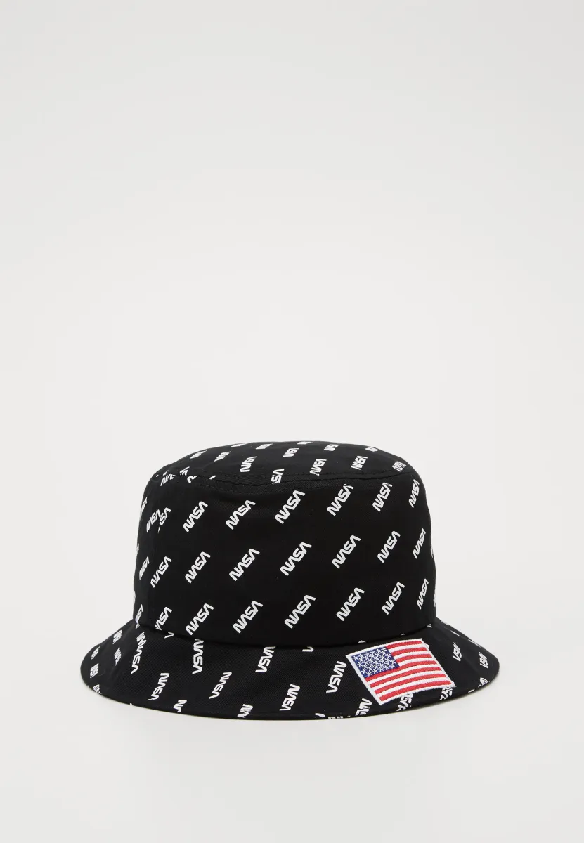 NASA ALLOVER BUCKET HAT - Hut - black