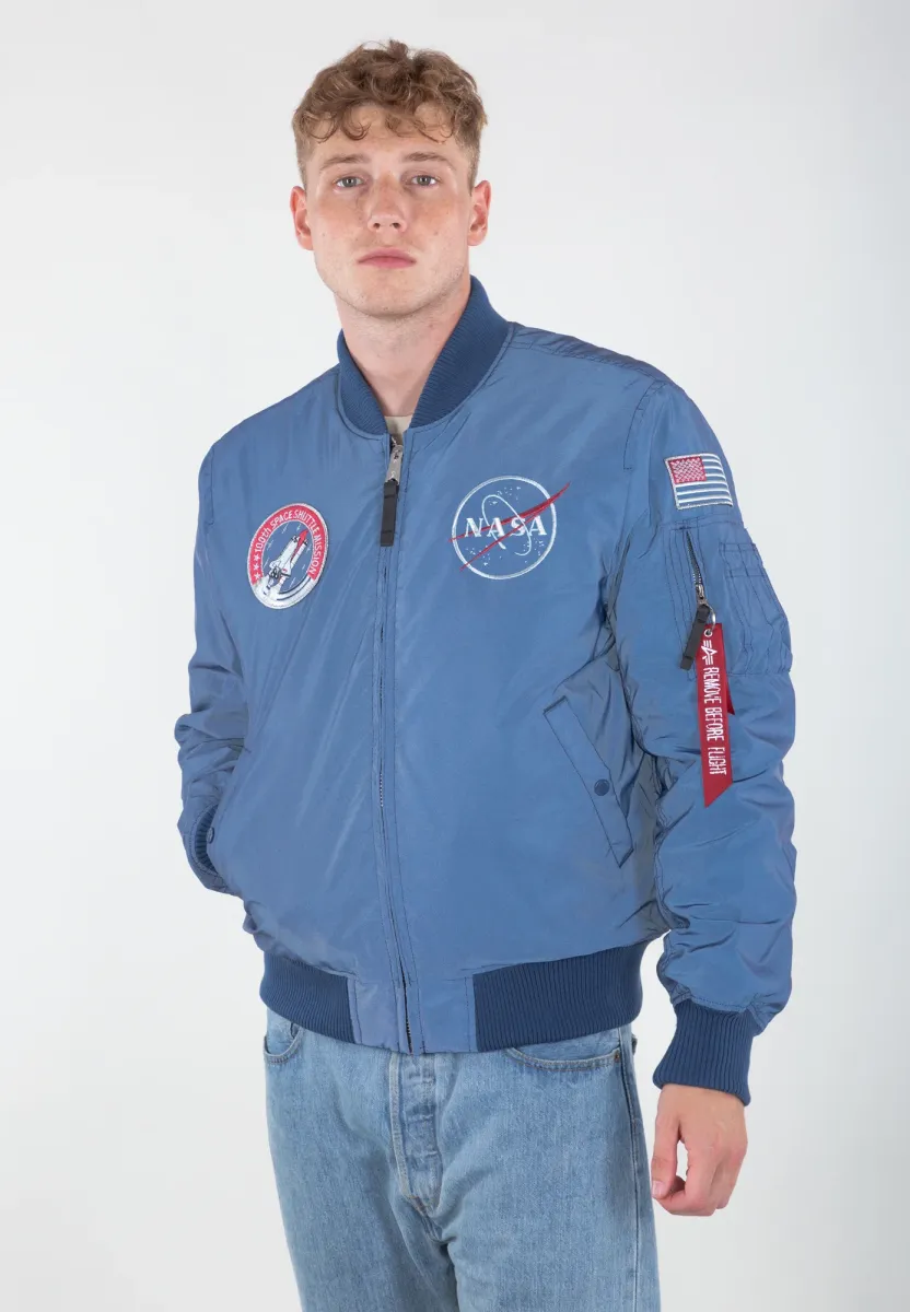 NASA REFLECTIVE - Kunstlederjacke - repl blue/ reflective