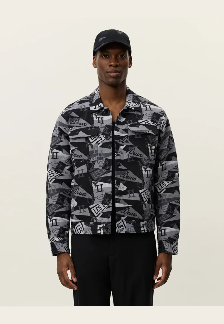 NASH FLAG OVERSHIRT - Hemd - asphalt