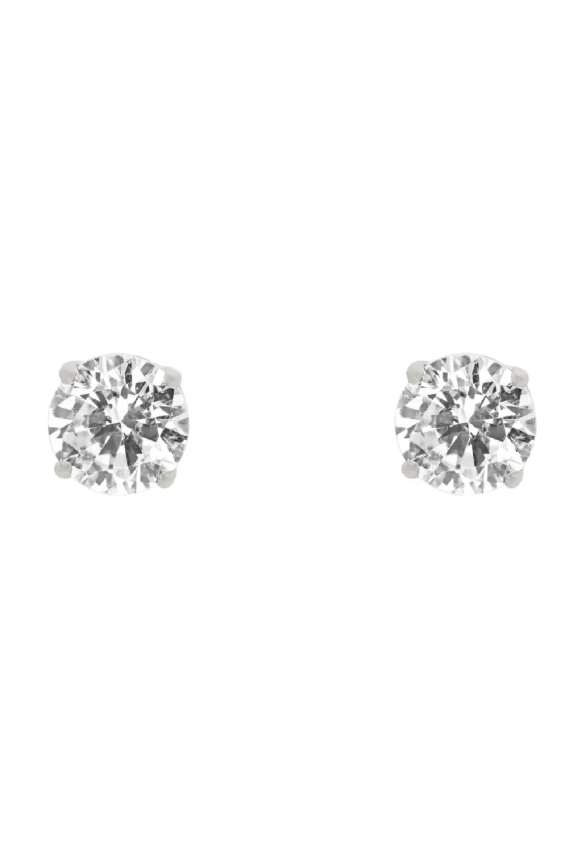 NATHAN  - Ohrringe - silberfarben poliert