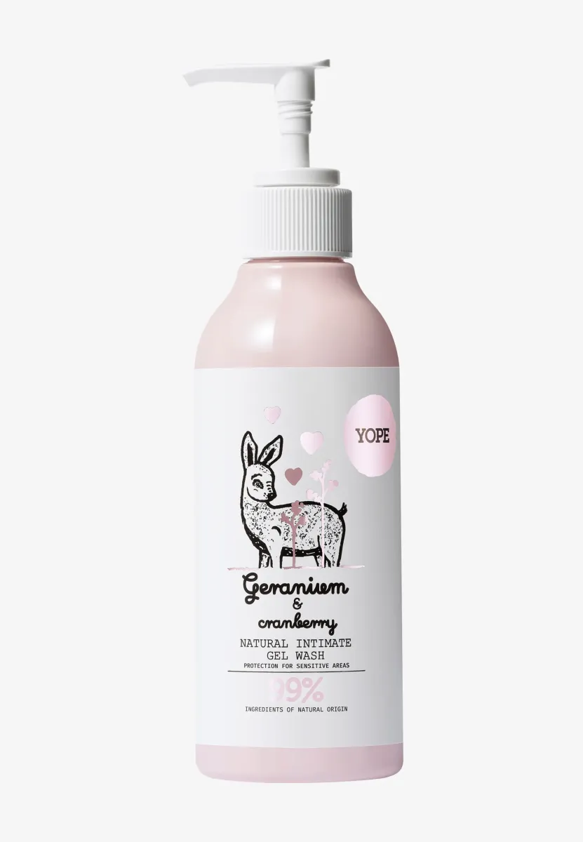 NATURAL INTIMATE WASH - Duschgel - geranium & cranberry