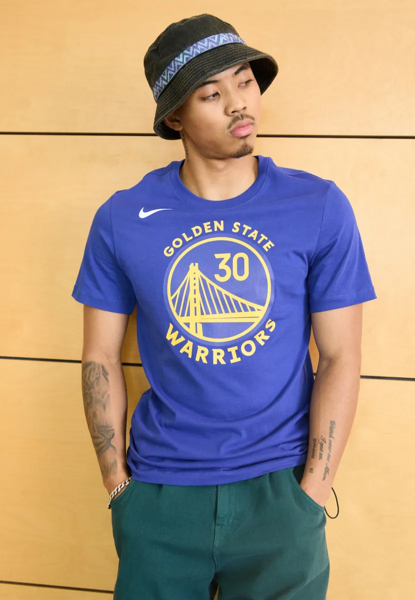 NBA GOLDEN STATE WARRIORS STEPH CURRY NAME AND NUMBER TEE - T-Shirt print - rush blue/curry stephen