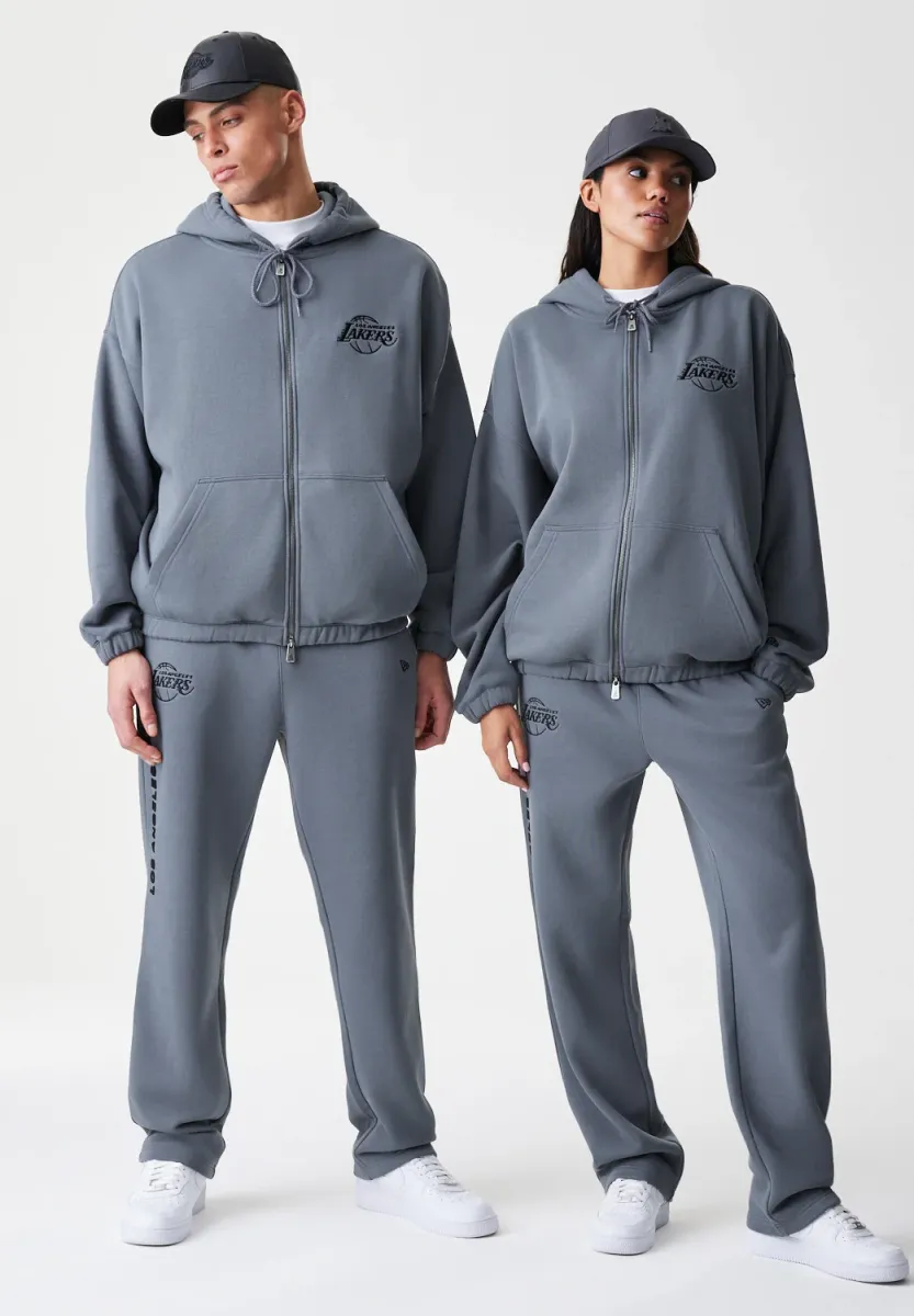 NBA LOS ANGELES LAKERS LINEAR HOODIE UNISEX - Sweatjacke - space grey