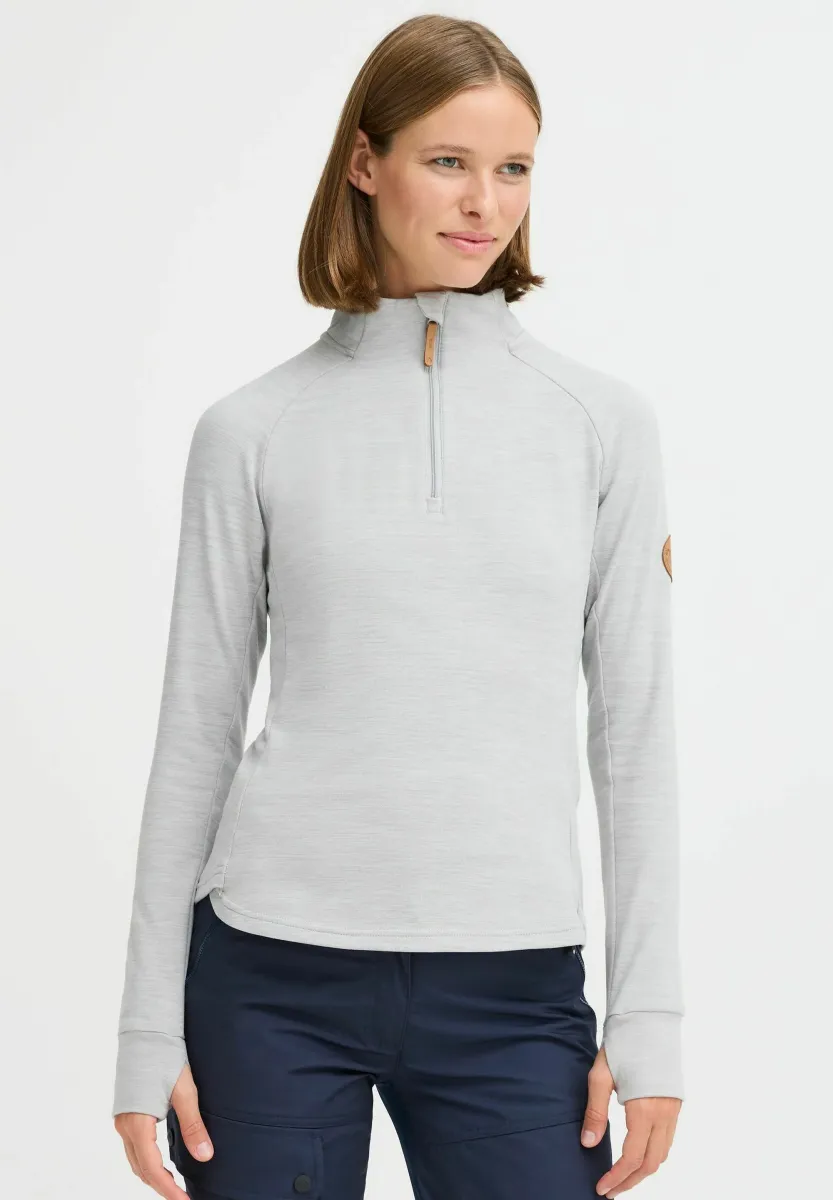 NBKABEA W SKI - Langarmshirt - light grey melange