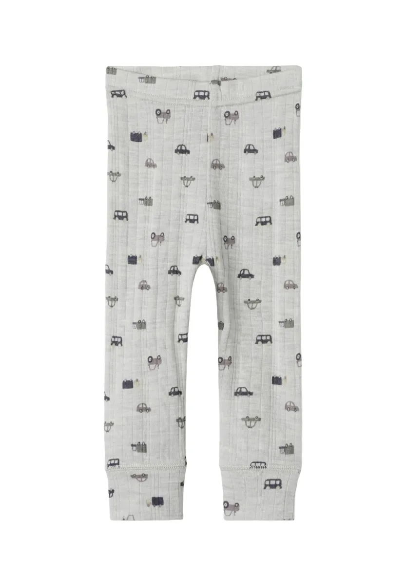 NBMWANG WOOL NEEDLE LONGJOHN - Leggings - Hosen - nacreous cloud