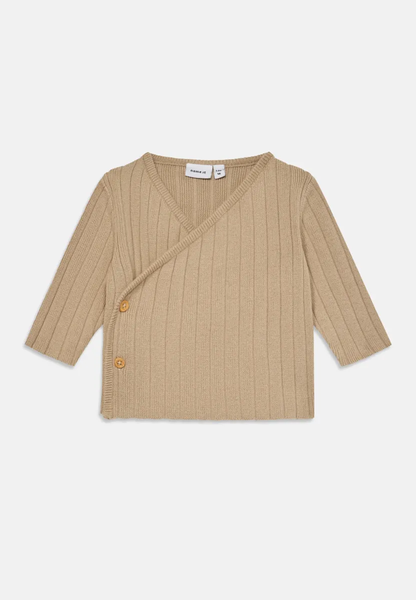 NBNOMUN WRAP UNISEX - Strickjacke - island fossil