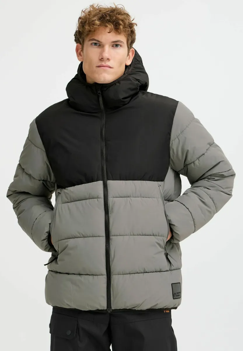 NBSARENO M PUFFER - Winterjacke - lava smoke