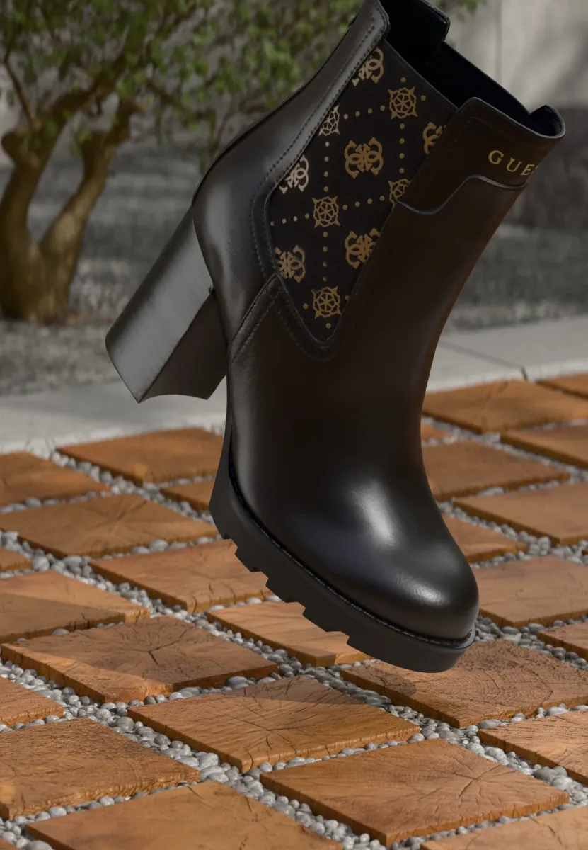 NEALLE - Plateaustiefelette - dark brown