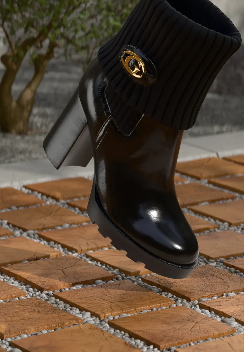 NEASON - Plateaustiefelette - black
