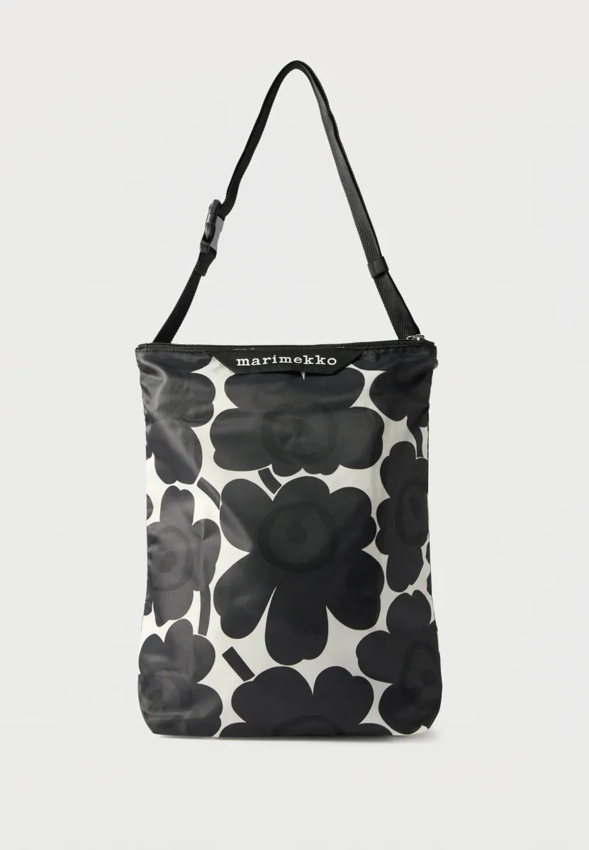 NEAT UNIKKO - Umhängetasche - dark grey/off-white