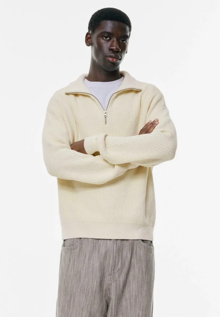 NECK - Strickpullover - white