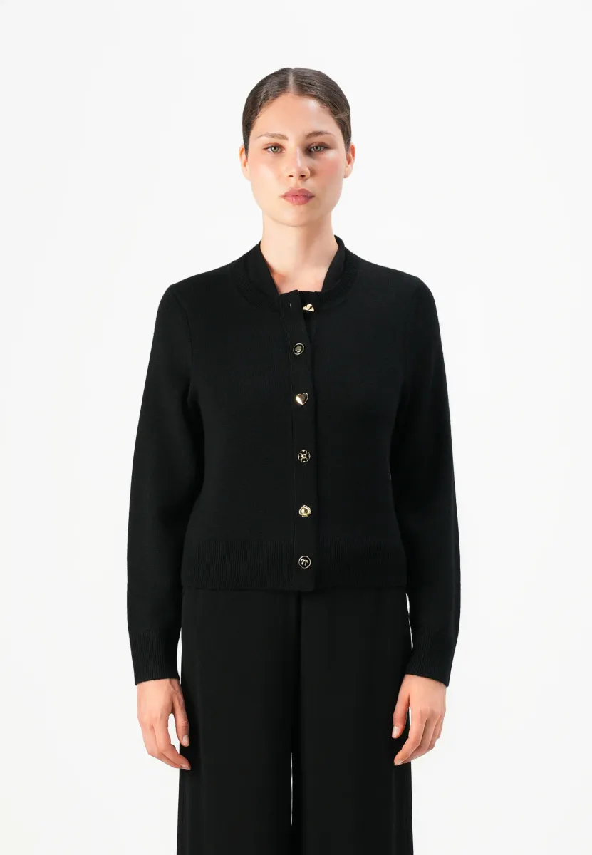 NELL - Strickjacke - black