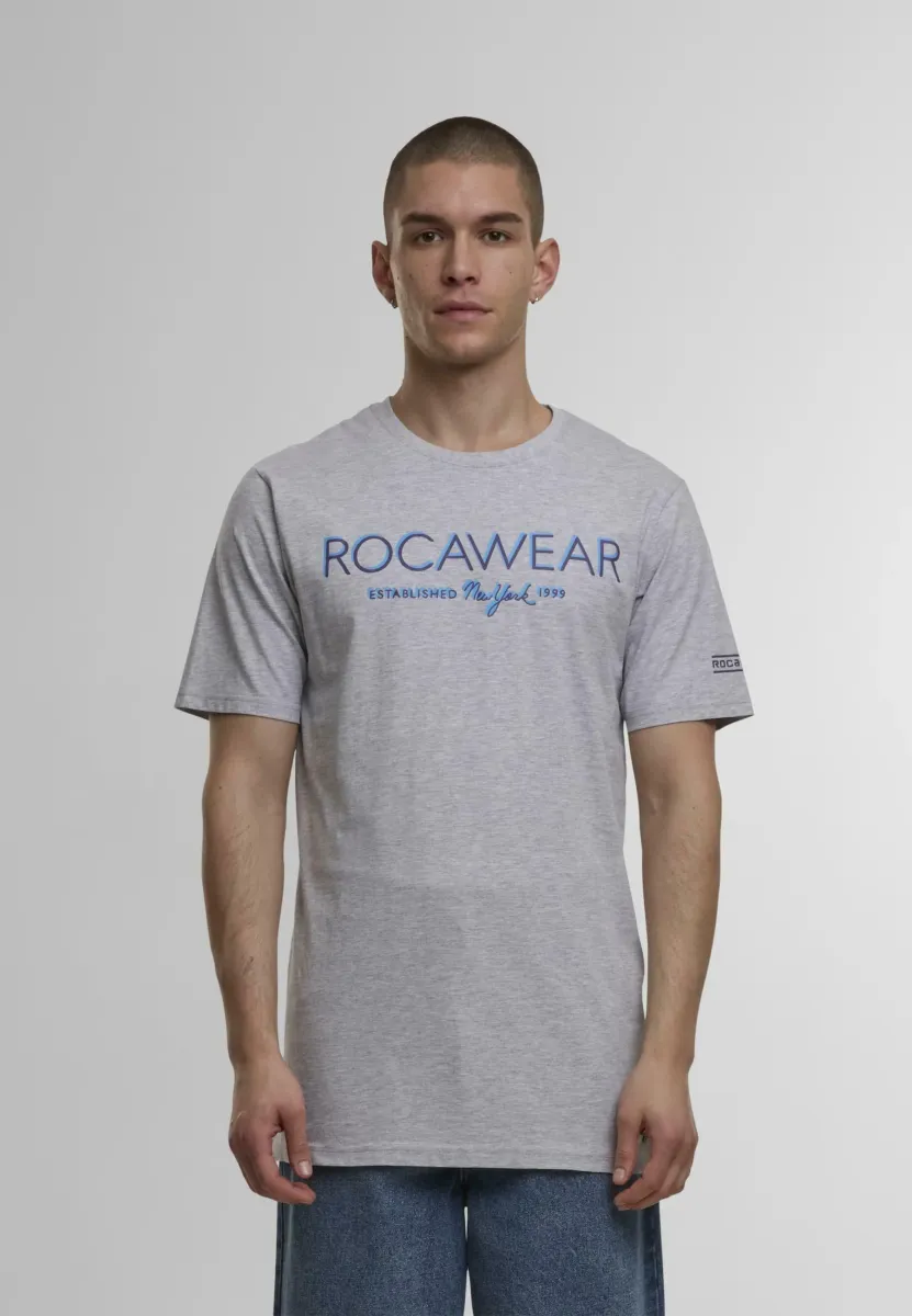 NEON - T-Shirt print - grey melange