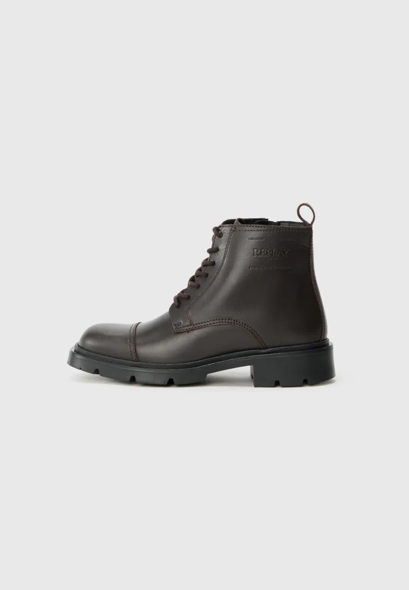 NEPTUNE DARK - Schnürstiefelette - dark brown