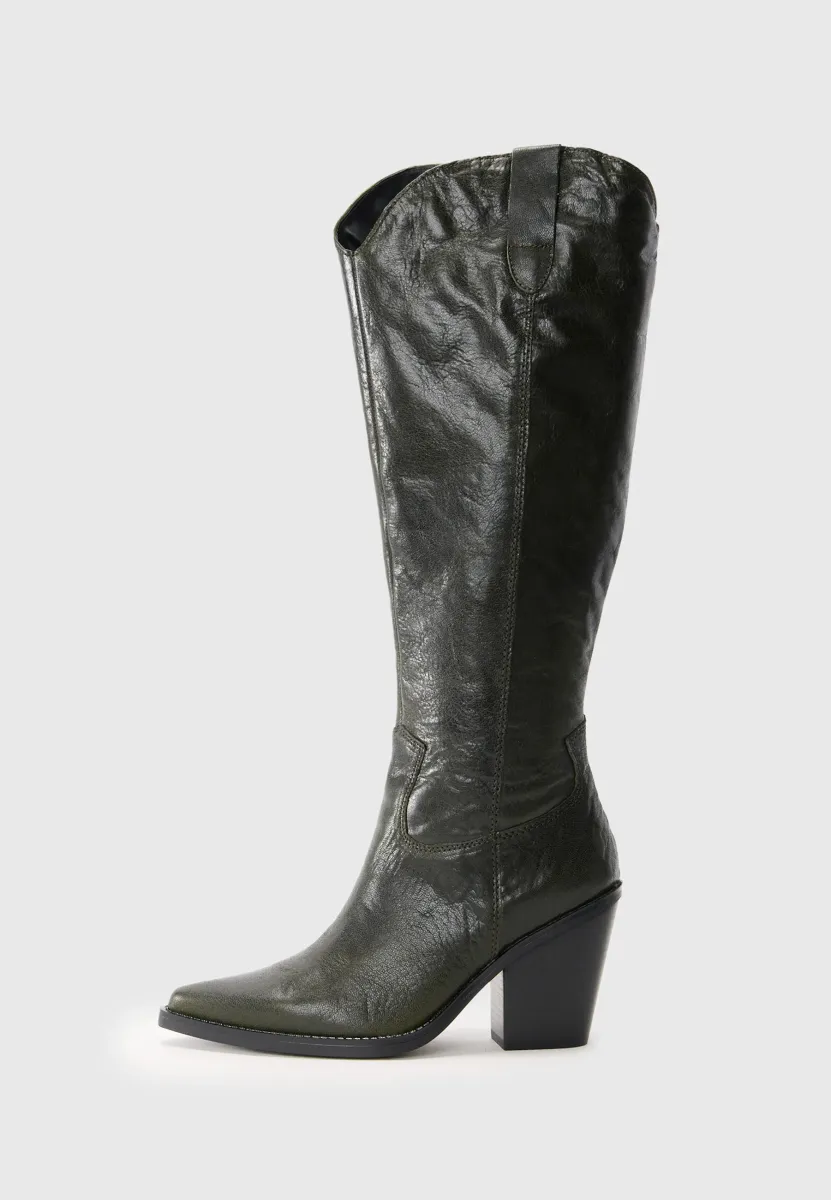 NEVADA - High Heel Stiefel - dark green